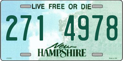 NH license plate 2714978