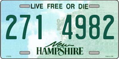 NH license plate 2714982