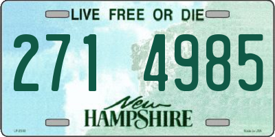 NH license plate 2714985