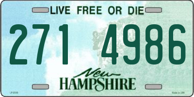 NH license plate 2714986