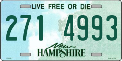 NH license plate 2714993