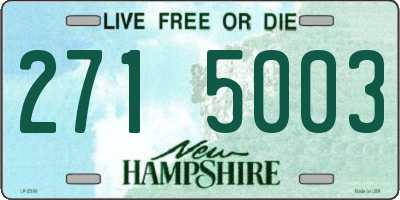 NH license plate 2715003