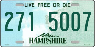 NH license plate 2715007