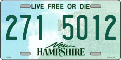 NH license plate 2715012