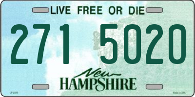 NH license plate 2715020