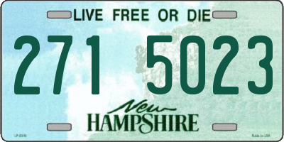 NH license plate 2715023