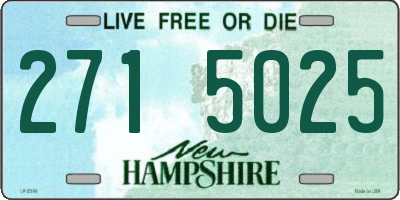 NH license plate 2715025