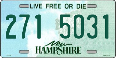 NH license plate 2715031