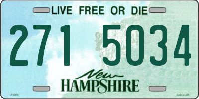 NH license plate 2715034