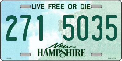 NH license plate 2715035