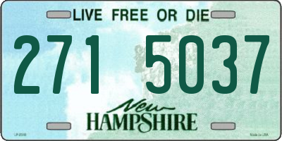 NH license plate 2715037