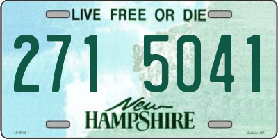 NH license plate 2715041