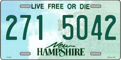 NH license plate 2715042