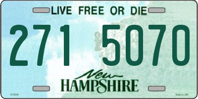 NH license plate 2715070