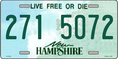 NH license plate 2715072