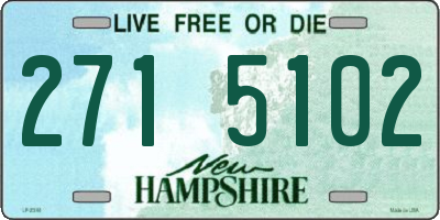 NH license plate 2715102