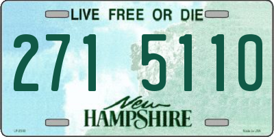 NH license plate 2715110