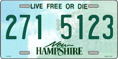 NH license plate 2715123