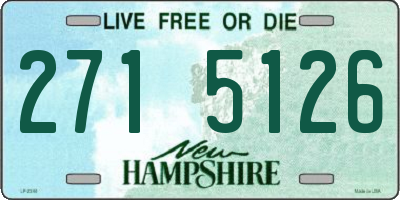 NH license plate 2715126