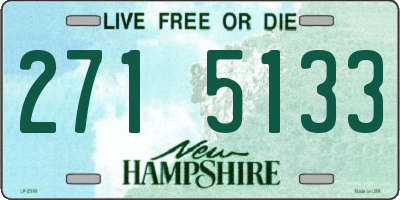 NH license plate 2715133