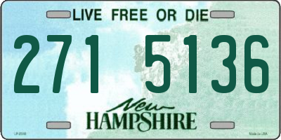 NH license plate 2715136