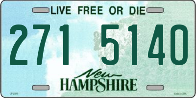 NH license plate 2715140