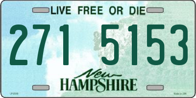 NH license plate 2715153