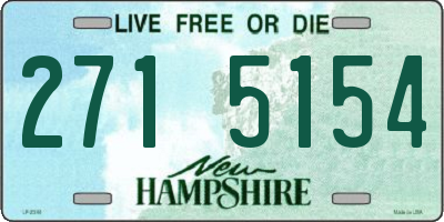 NH license plate 2715154