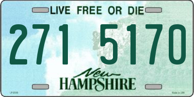 NH license plate 2715170