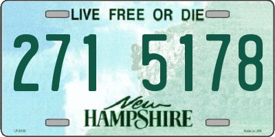 NH license plate 2715178