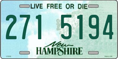 NH license plate 2715194
