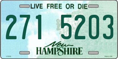NH license plate 2715203