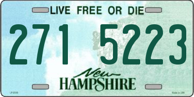 NH license plate 2715223
