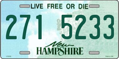 NH license plate 2715233