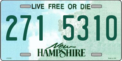 NH license plate 2715310