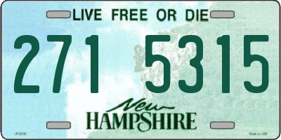NH license plate 2715315