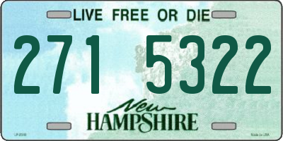NH license plate 2715322