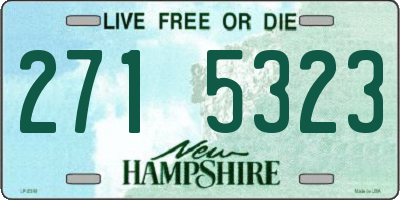 NH license plate 2715323