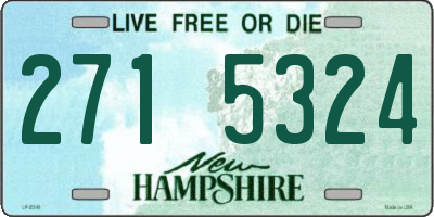 NH license plate 2715324