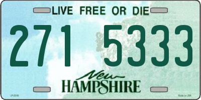NH license plate 2715333