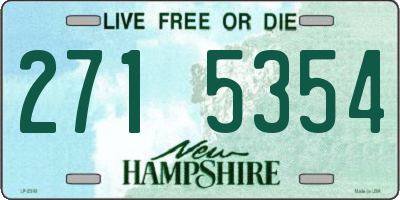 NH license plate 2715354
