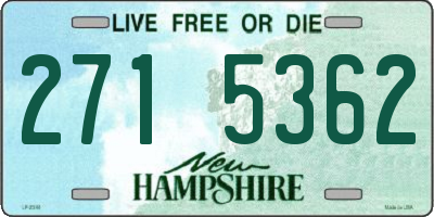 NH license plate 2715362