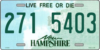 NH license plate 2715403