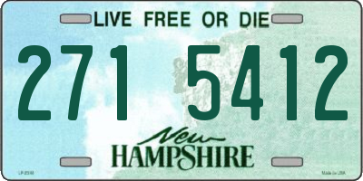 NH license plate 2715412