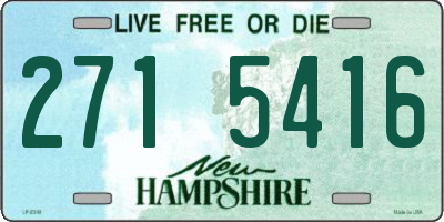 NH license plate 2715416