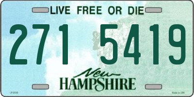 NH license plate 2715419