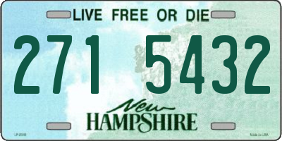NH license plate 2715432