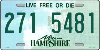 NH license plate 2715481