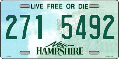 NH license plate 2715492