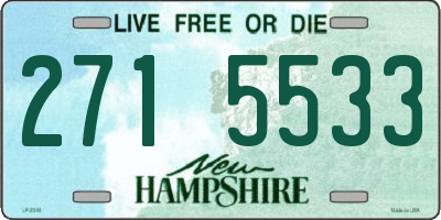 NH license plate 2715533